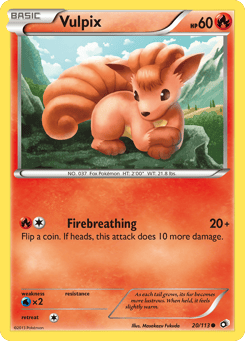 Vulpix 20/113 Legendary Treasures