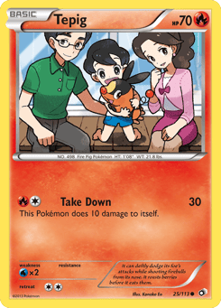 Tepig 25/113 Legendary Treasures