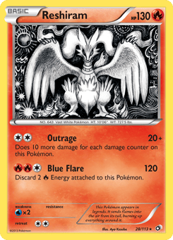 Reshiram 28/113 Legendary Treasures