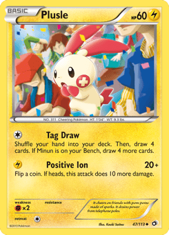 Plusle 47/113 Legendary Treasures