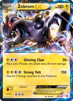 Zekrom-EX 52/113 Legendary Treasures