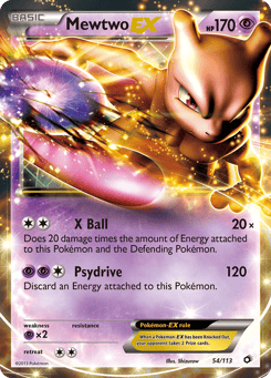 Mewtwo-EX 54/113 Legendary Treasures