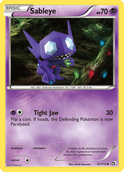 Sableye 61/113 Legendary Treasures