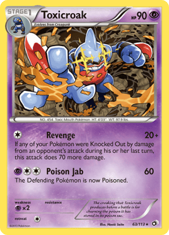 Toxicroak 63/113 Legendary Treasures
