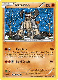 Terrakion 84/113 Legendary Treasures