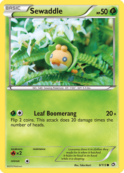 Sewaddle 9/113 Legendary Treasures