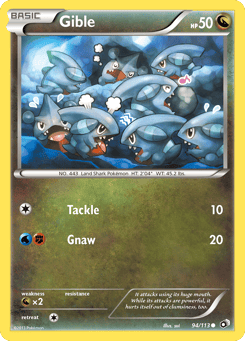 Gible 94/113 Legendary Treasures