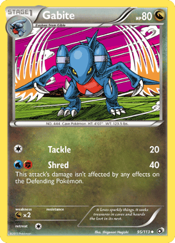 Gabite 95/113 Legendary Treasures