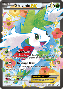 Shaymin-EX RC21/RC25 Legendary Treasures