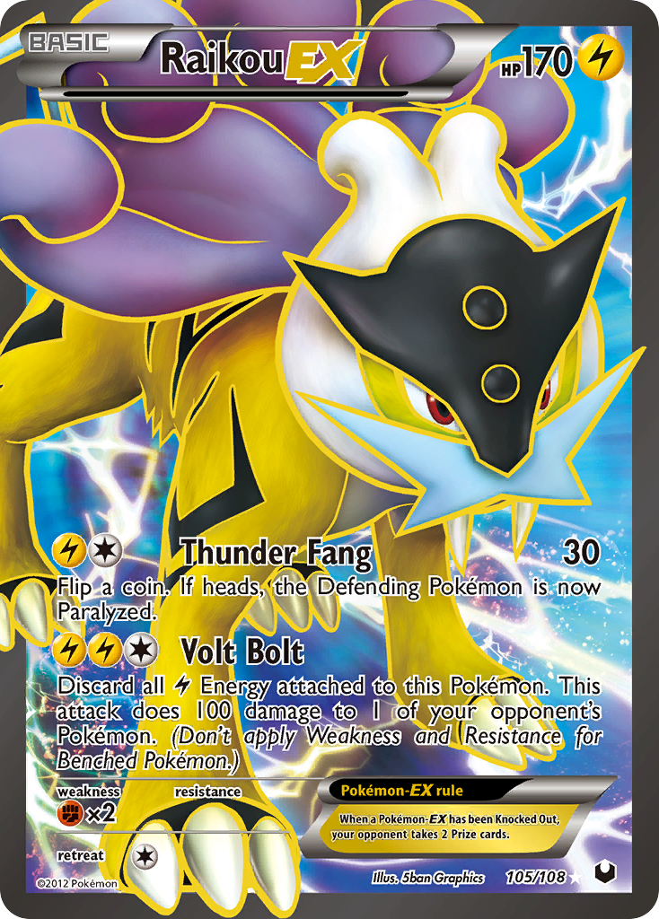 Raikou-EX 105/108 Dark Explorers
