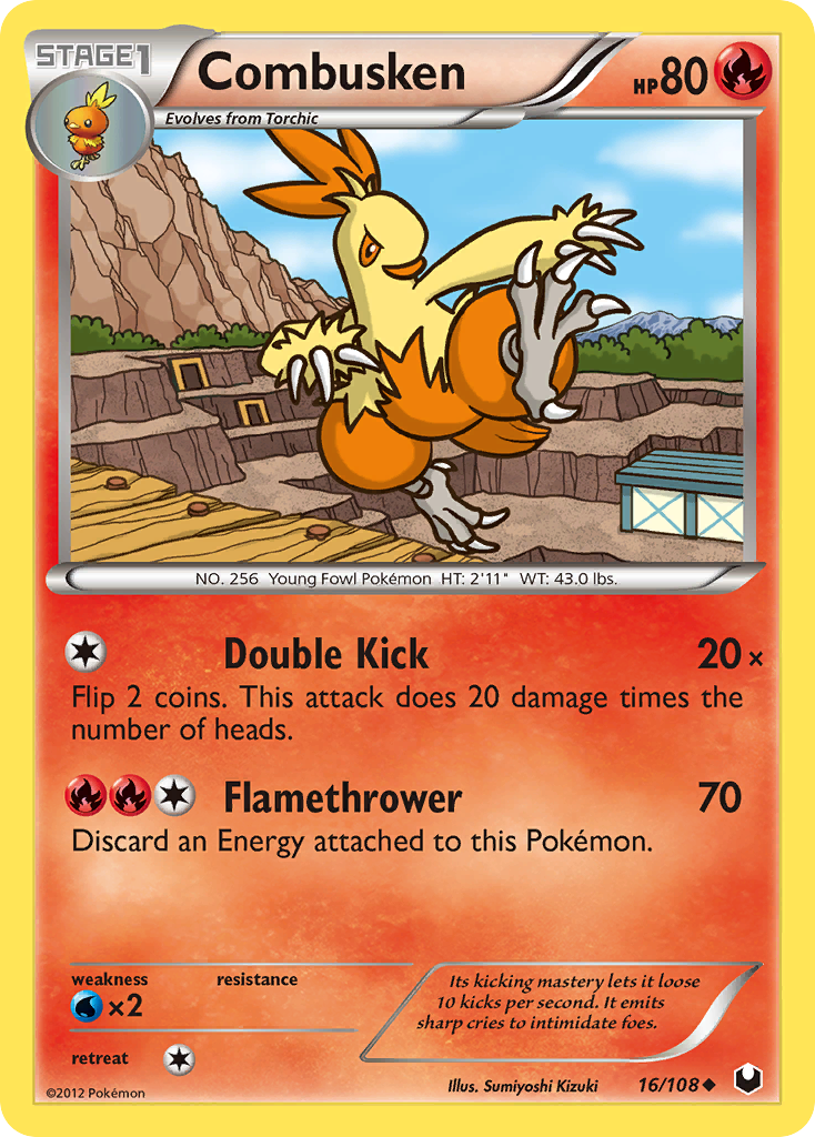 Combusken 16/108 Dark Explorers