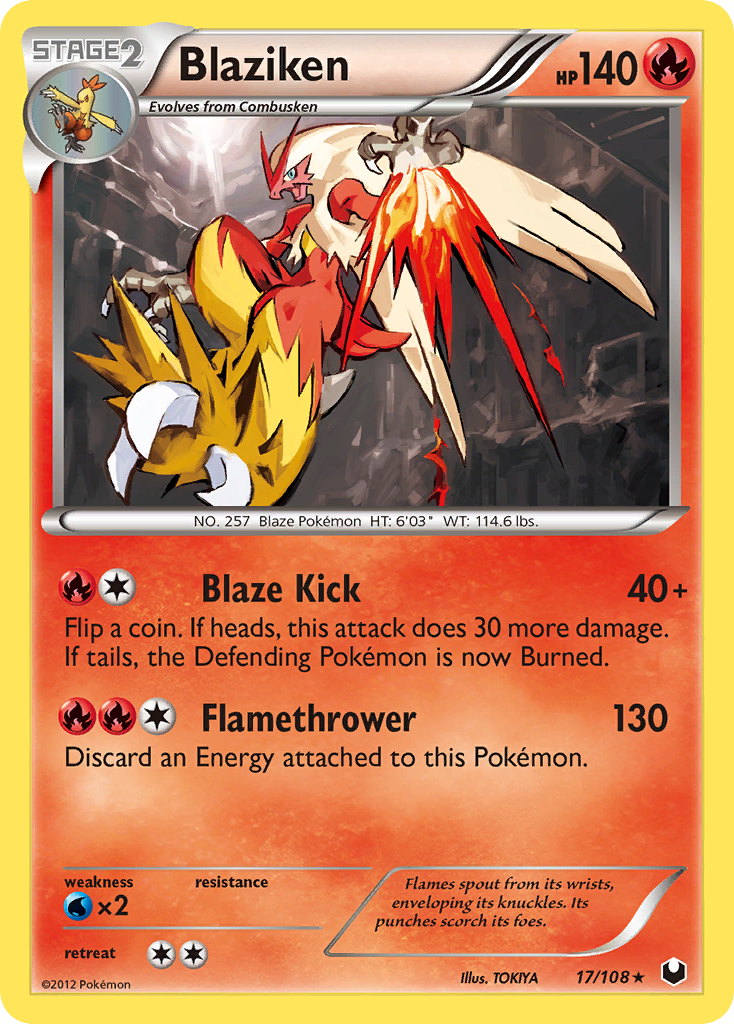Blaziken 17/108 Dark Explorers