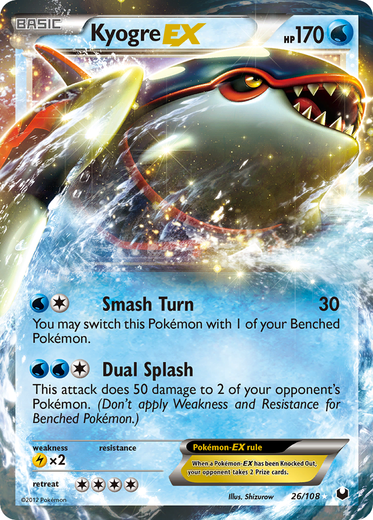 Kyogre-EX 26/108 Dark Explorers