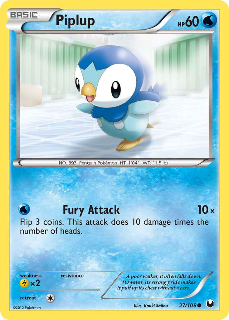 Piplup 27/108 Dark Explorers