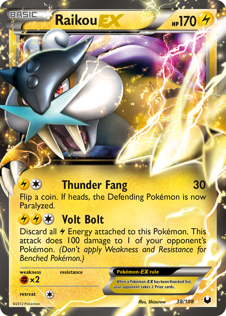 Raikou-EX 38/108 Dark Explorers