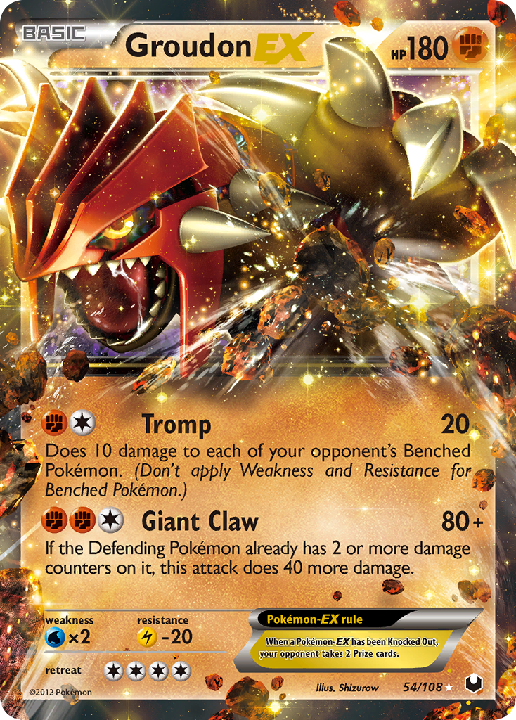 Groudon-EX 54/108 Dark Explorers