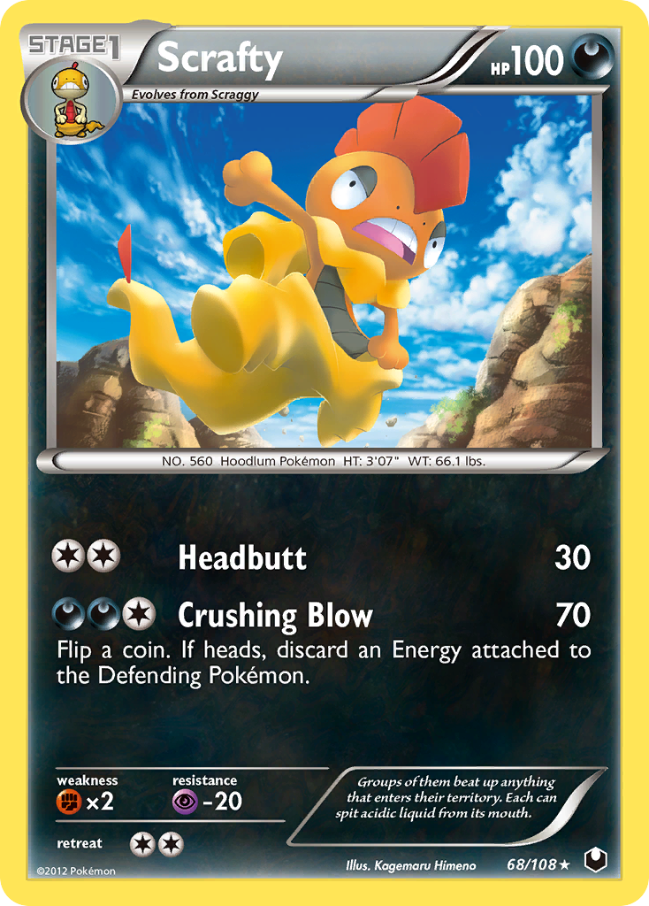Scrafty 68/108 Dark Explorers