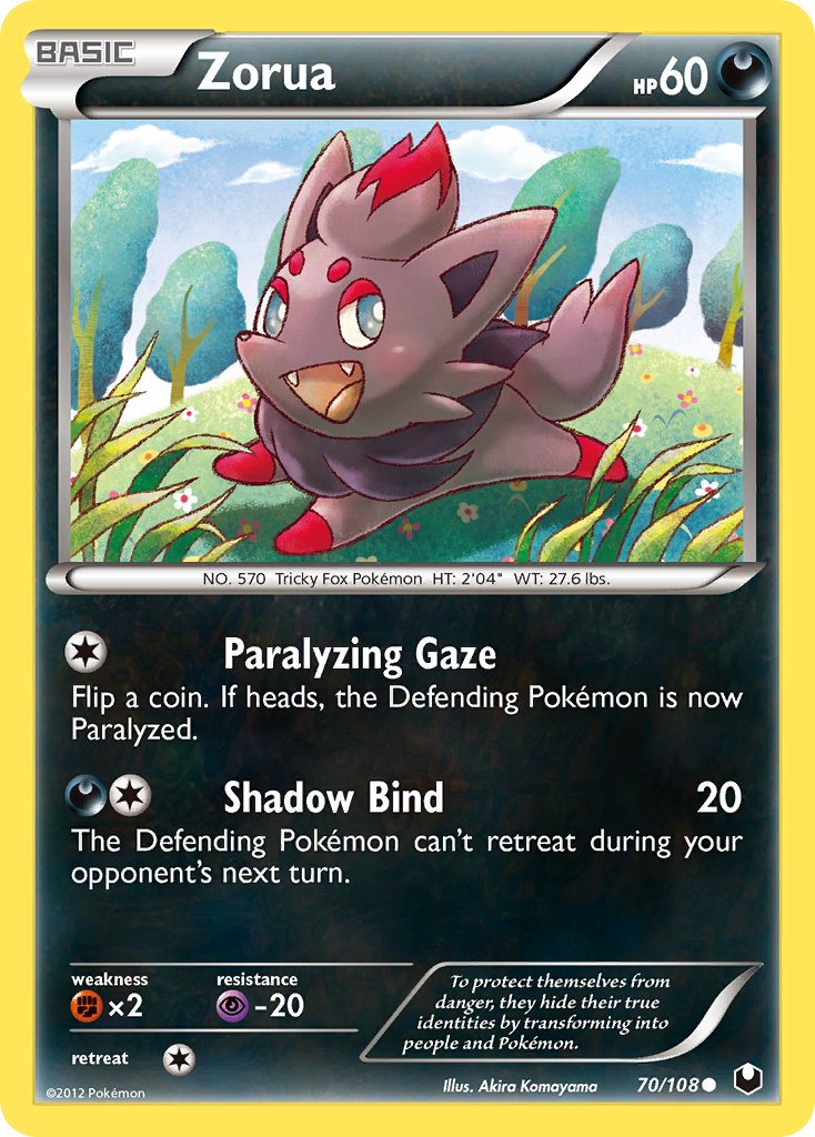 Zorua 70/108 Dark Explorers