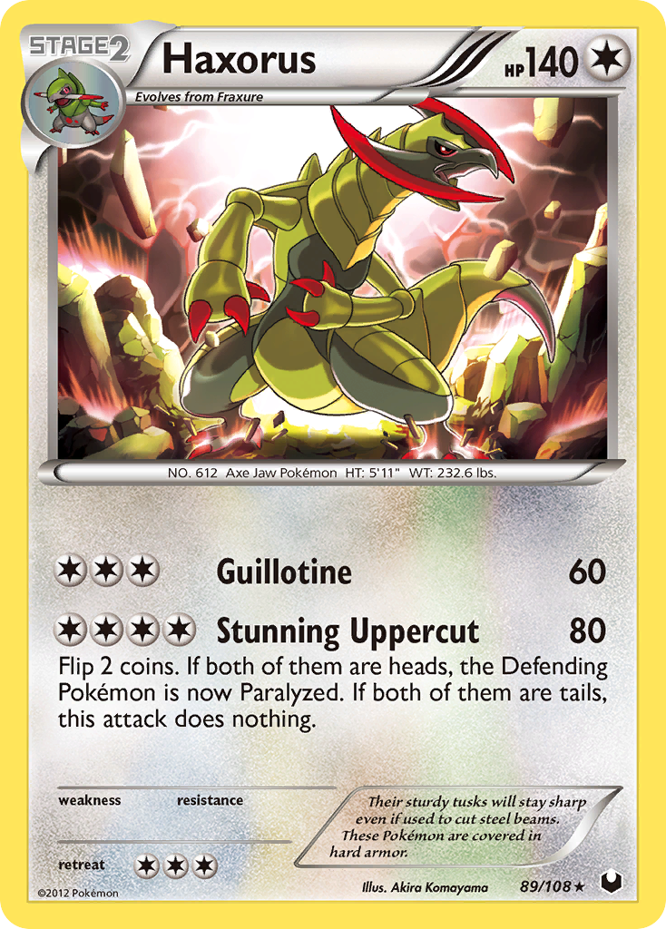 Haxorus 89/108 Dark Explorers