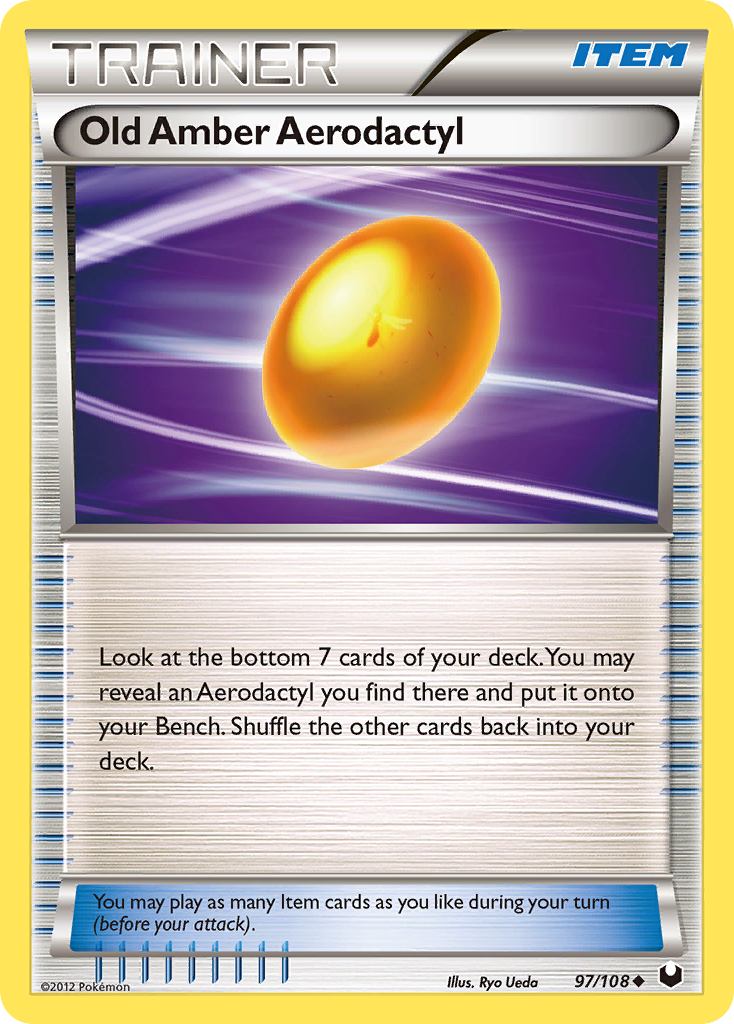 Old Amber Aerodactyl 97/108 Dark Explorers