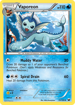 Vaporeon 25/108 Dark Explorers