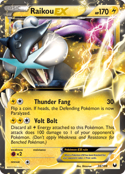 Raikou-EX 38/108 Dark Explorers