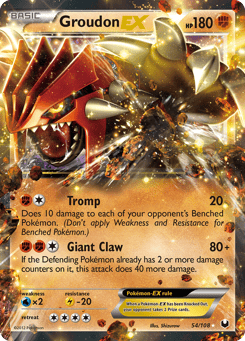 Groudon-EX 54/108 Dark Explorers