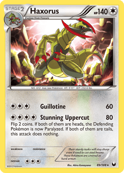 Haxorus 89/108 Dark Explorers