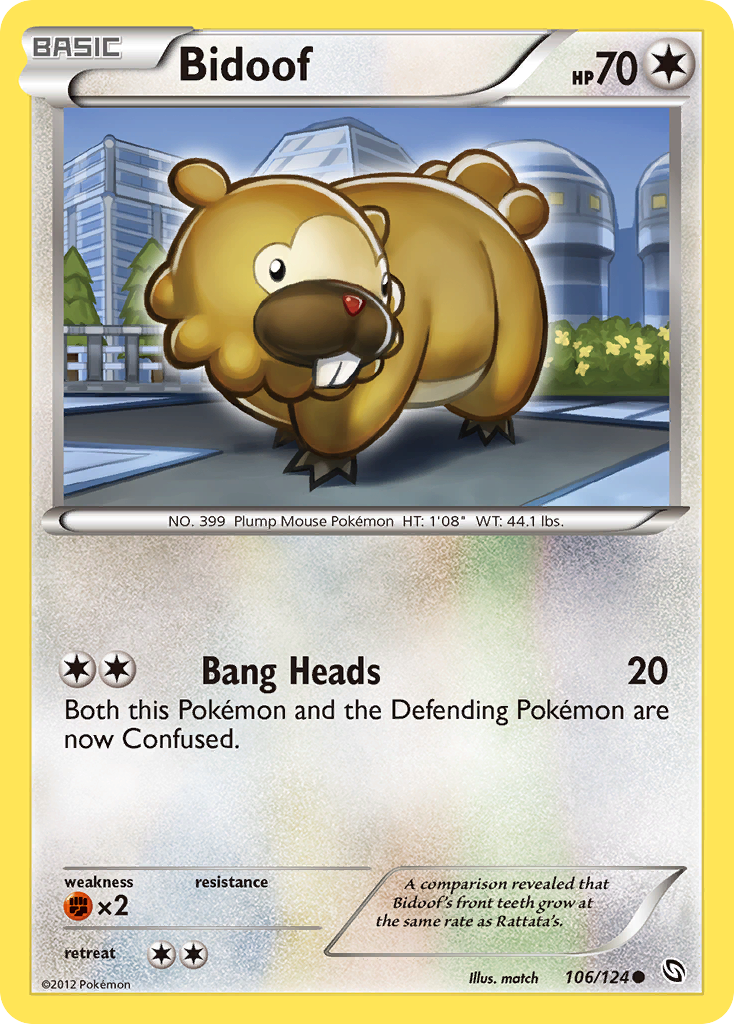 Bidoof 106/124 Dragons Exalted