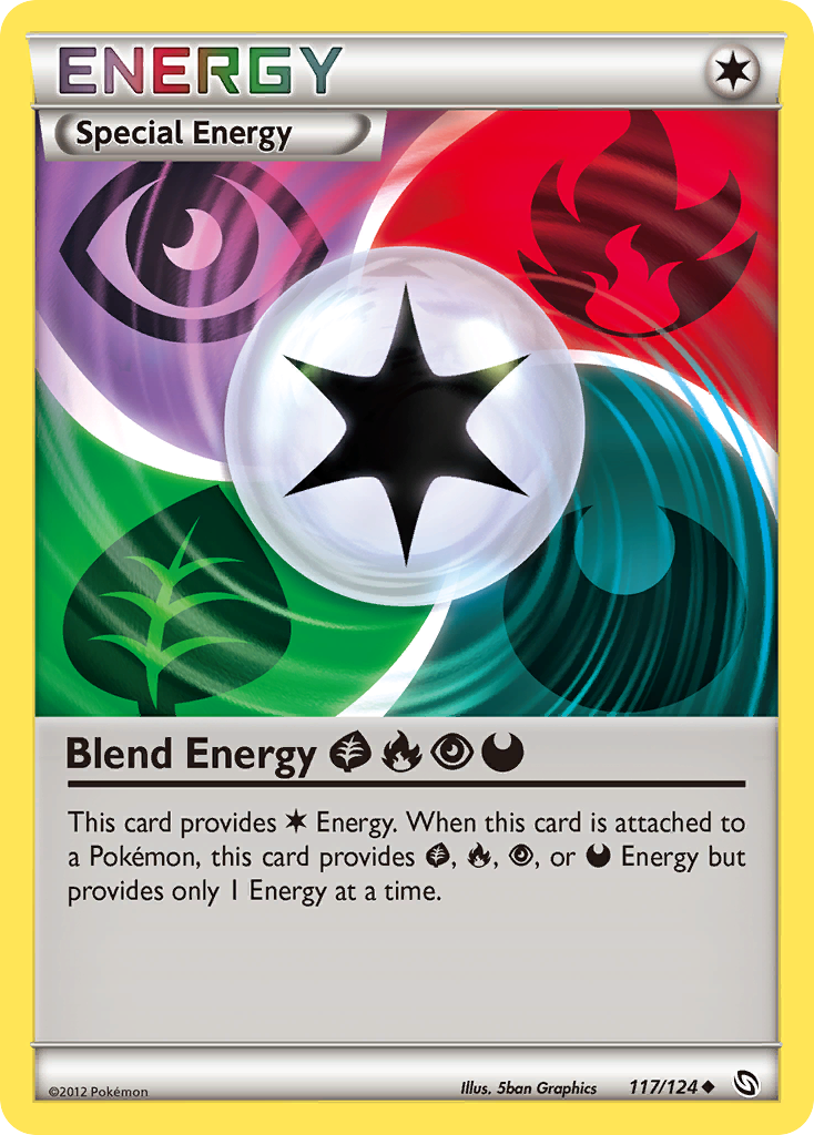 Blend Energy GrassFirePsychicDarkness 117/124 Dragons Exalted