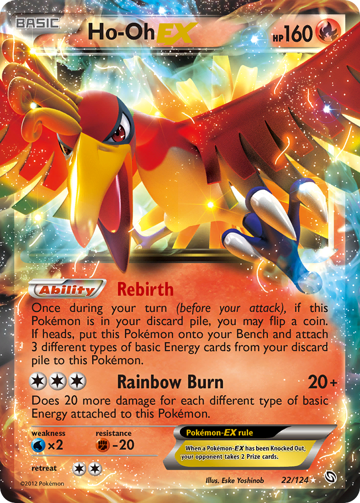 Ho-Oh-EX 22/124 Dragons Exalted