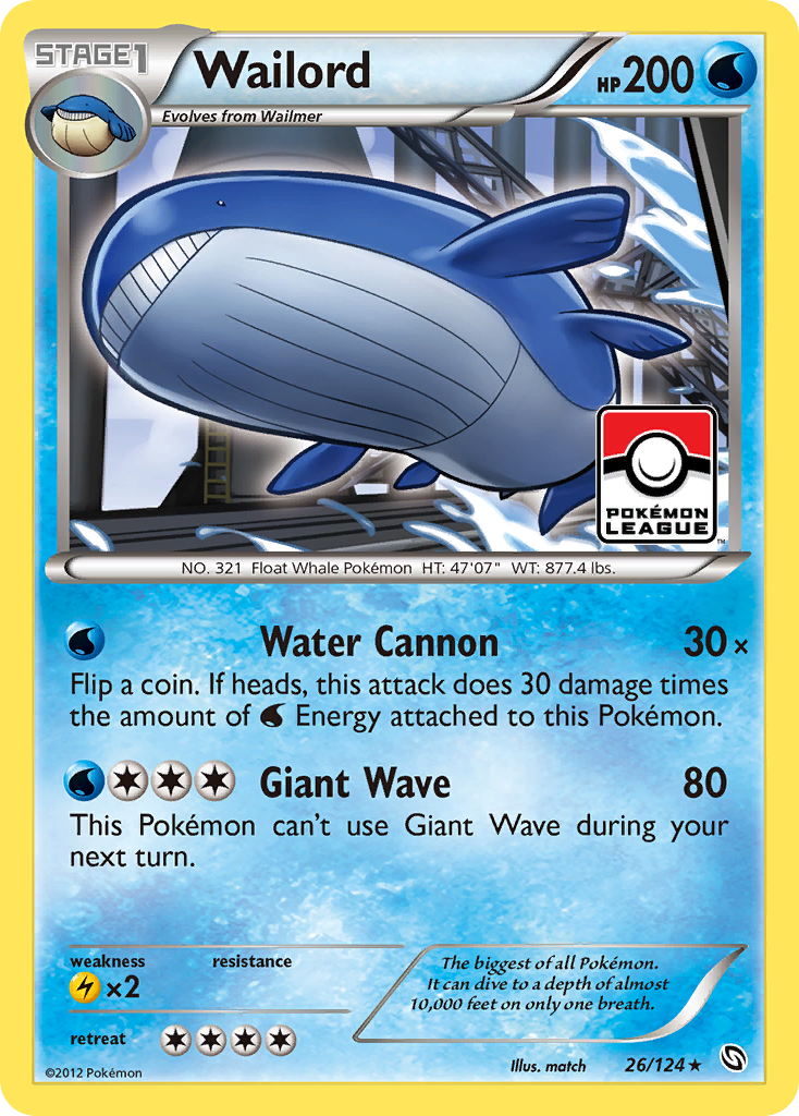 Wailord 26/124 Dragons Exalted