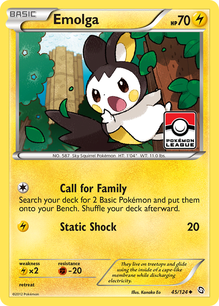 Emolga 45/124 Dragons Exalted