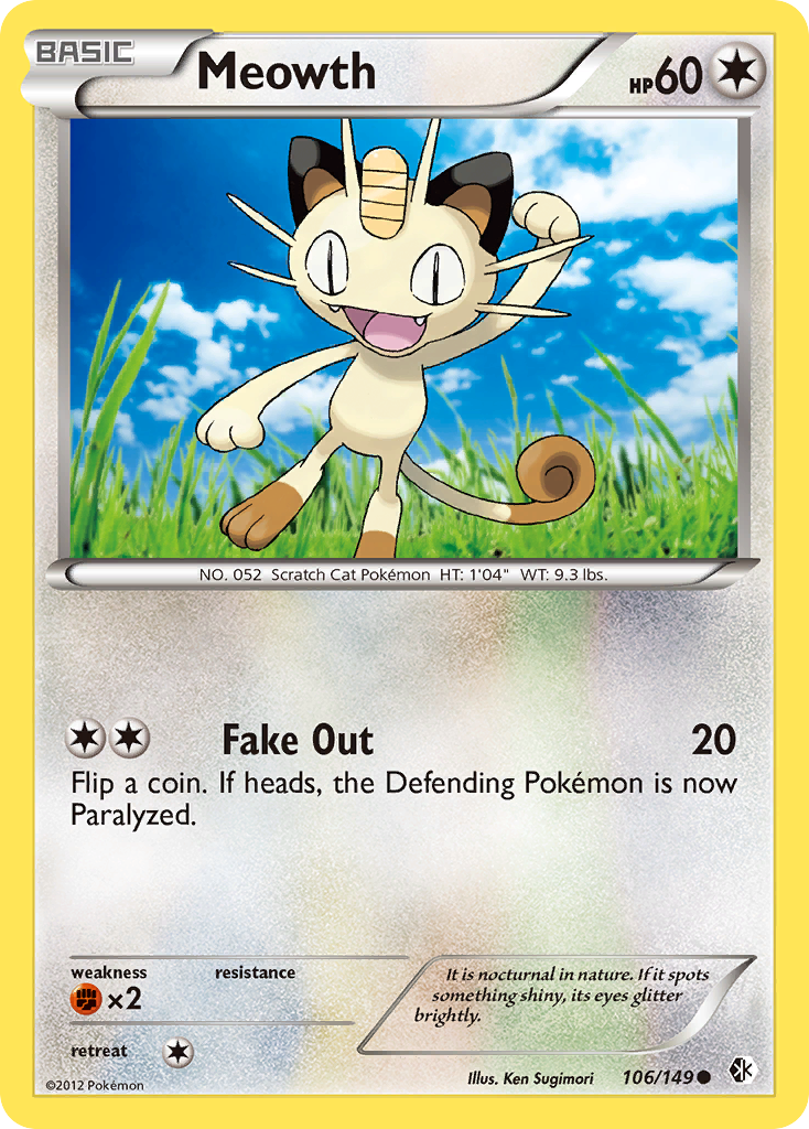 Meowth 106/149 Boundaries Crossed