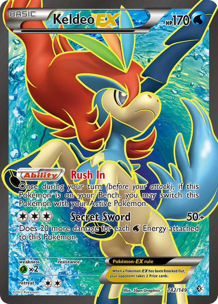 Keldeo-EX 142/149 Boundaries Crossed