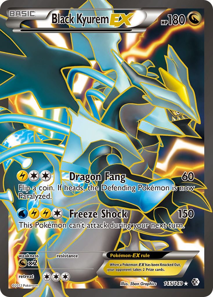 Black Kyurem-EX 145/149 Boundaries Crossed