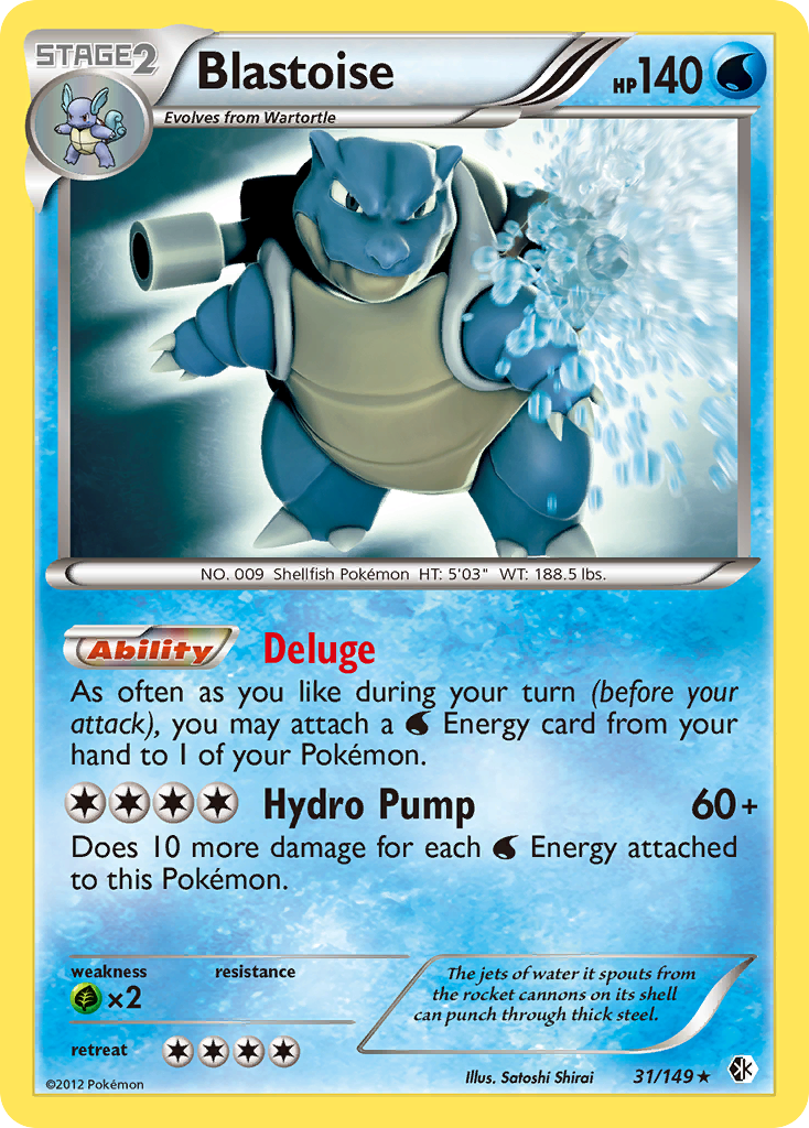 Blastoise 31/149 Boundaries Crossed