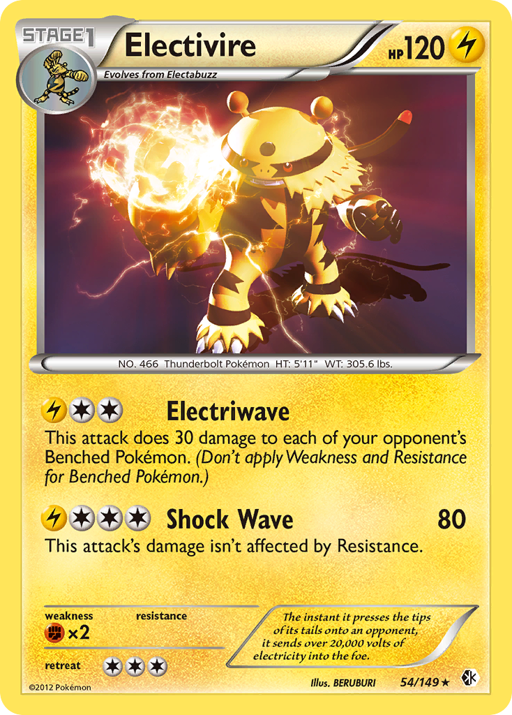 Electivire 54/149 Boundaries Crossed