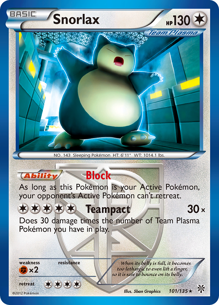 Snorlax 101/135 Plasma Storm