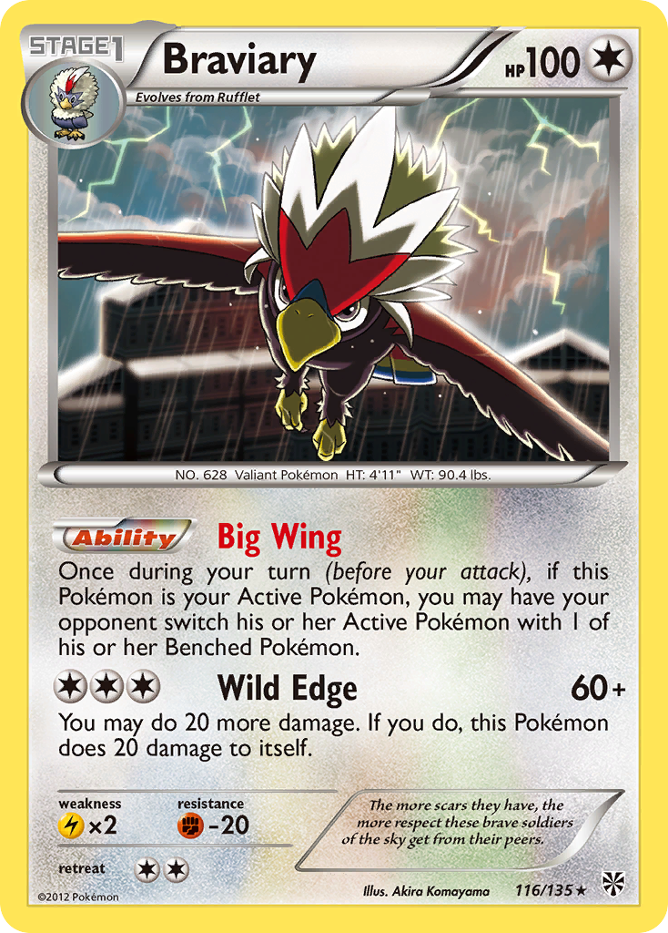 Braviary 116/135 Plasma Storm