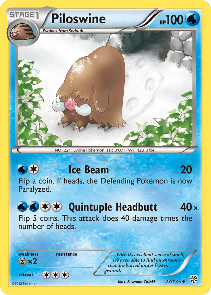 Piloswine 27/135 Plasma Storm