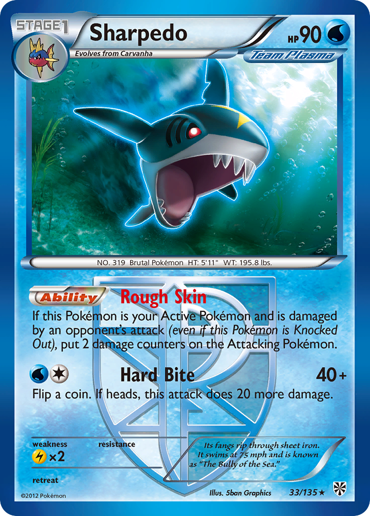 Sharpedo 33/135 Plasma Storm