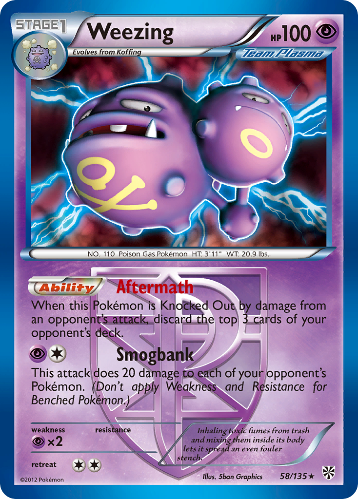 Weezing 58/135 Plasma Storm