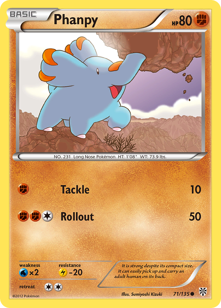 Phanpy 71/135 Plasma Storm