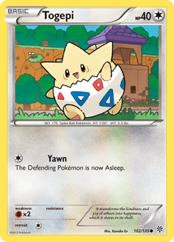 Togepi 102/135 Plasma Storm