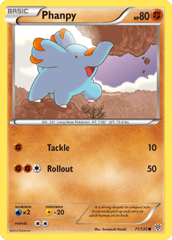 Phanpy 71/135 Plasma Storm