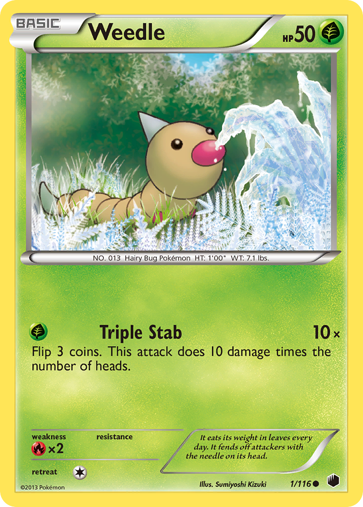 Weedle 1/116 Plasma Freeze