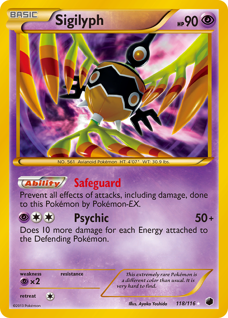 Sigilyph 118/116 Plasma Freeze