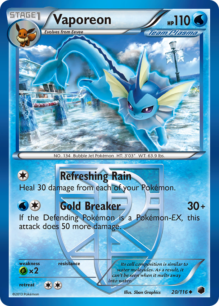 Vaporeon 20/116 Plasma Freeze