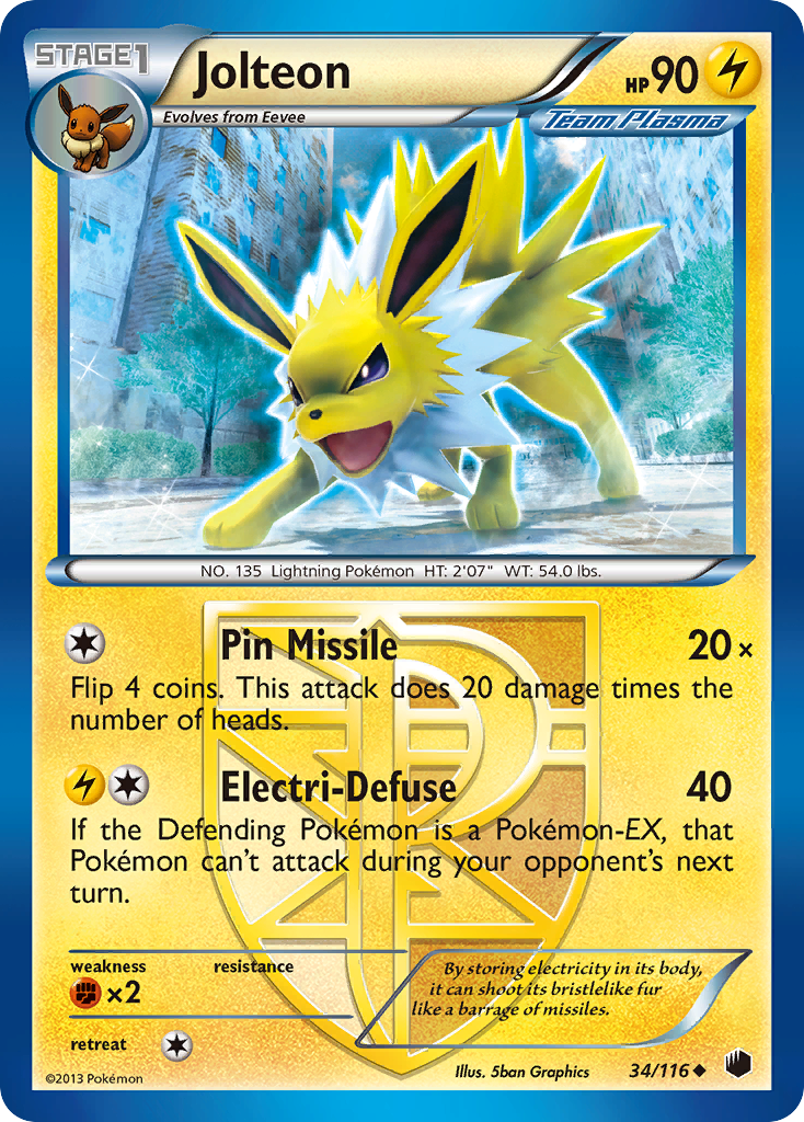 Jolteon 34/116 Plasma Freeze